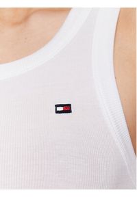 TOMMY HILFIGER - Tommy Hilfiger Top ThxSm WW0WW38987 Biały Slim Fit. Kolor: biały #5