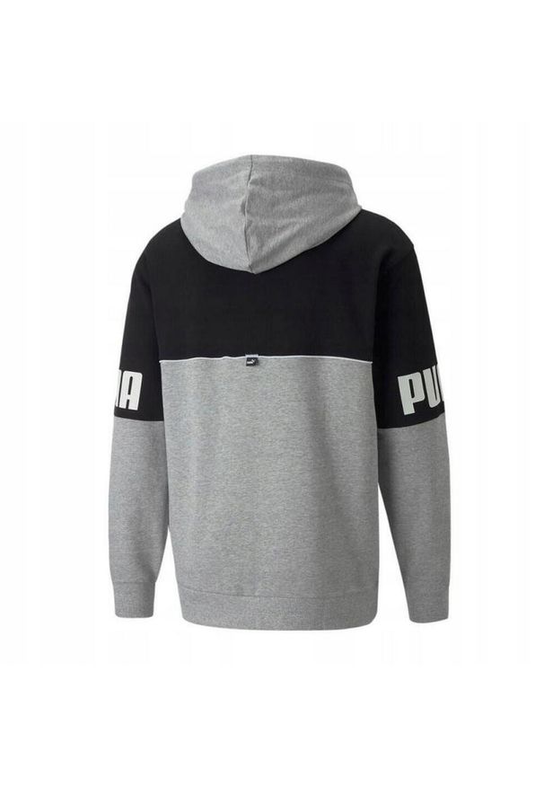 Puma - Męska Bluza Z Kapturem Power Full Zip. Typ kołnierza: kaptur. Kolor: czarny, szary, wielokolorowy. Sport: turystyka piesza