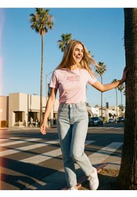 Sinsay - Koszulka z napisem "I'm not sure but II'll do it anyway" - różowy. Kolor: różowy. Wzór: napisy #1