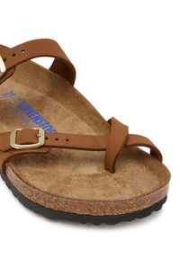 Birkenstock Japonki Mayari Sfb 1032243 Brązowy jasny. Kolor: brązowy. Materiał: nubuk, skóra #4