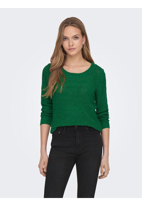 only - ONLY Sweter 15113356 Zielony Regular Fit. Kolor: zielony. Materiał: syntetyk