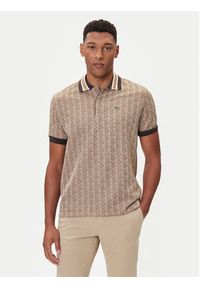 Lacoste Polo DH1417 Beżowy Regular Fit. Typ kołnierza: polo. Kolor: beżowy. Materiał: syntetyk #3