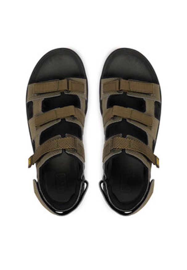 CAT Footwear Sandały Cadent P726617 Khaki. Kolor: brązowy. Materiał: skóra, nubuk