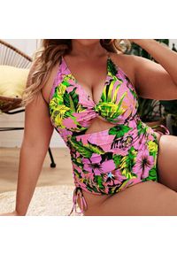 Intica - Kostium kąpielowy jednoczęściowy z wycięciem na lato Sadika. Kolor: wielokolorowy. Materiał: tkanina, materiał #11