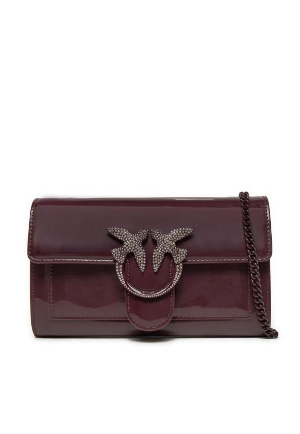 Pinko - PINKO Torebka Love One Wallet C. AI 24-25 PLTT 100062 A20G Fioletowy. Kolor: fioletowy. Materiał: lakierowane, skórzane