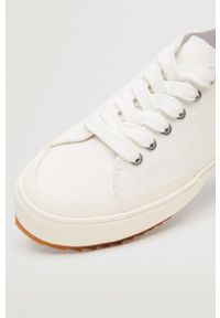 mango - Mango tenisówki Molly kolor biały. Nosek buta: okrągły. Zapięcie: sznurówki. Kolor: biały. Materiał: guma #3