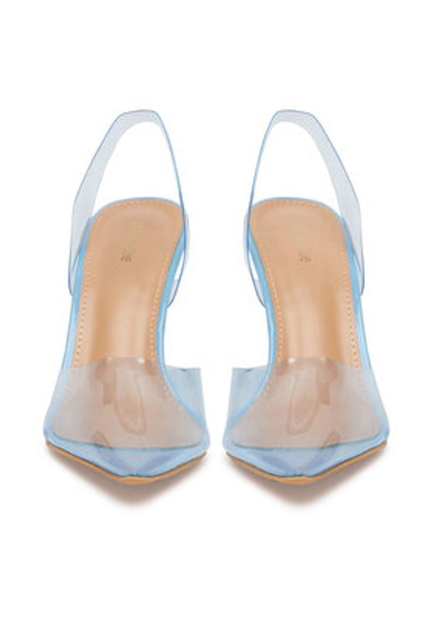 DeeZee Sandały ZALHT-02 BLUE PU Niebieski. Kolor: niebieski