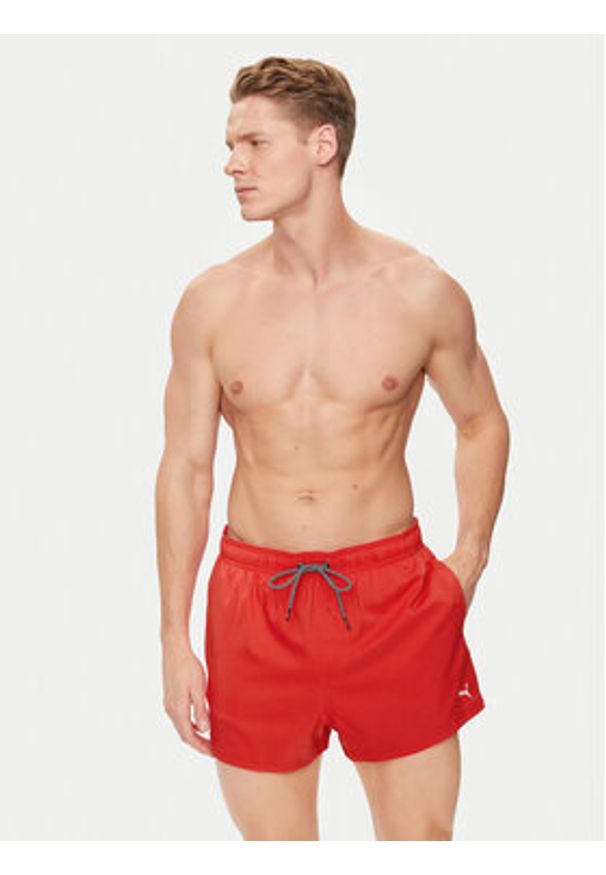 Puma Szorty kąpielowe 907658 Czerwony Regular Fit. Kolor: czerwony. Materiał: syntetyk