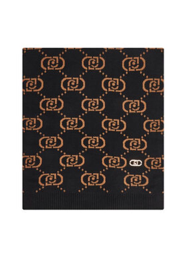 Liu Jo Szalik Sciapa Logo Monog 2F5004 M0300 Czarny. Kolor: czarny. Materiał: wiskoza, materiał