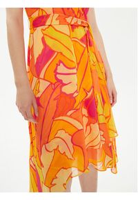 Joseph Ribkoff Sukienka letnia 242015 Pomarańczowy Regular Fit. Kolor: pomarańczowy. Materiał: syntetyk. Sezon: lato #2