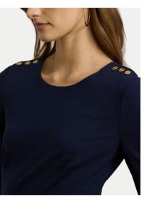 Lauren Ralph Lauren - LAUREN RALPH LAUREN Sukienka codzienna 200973403001 Granatowy Regular Fit. Okazja: na co dzień. Kolor: niebieski. Materiał: wiskoza. Typ sukienki: proste. Styl: casual #5