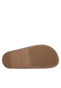 Calvin Klein Klapki City Sandal Buckle Suede HW0HW03130 Beżowy. Kolor: beżowy. Materiał: zamsz, skóra #3