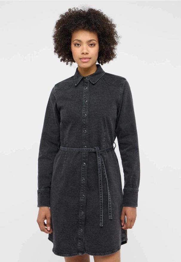 Damska Sukienka Mustang Style Ravenna Dress Denim Black 1016009 4000 801. Materiał: denim