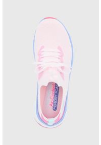 skechers - Skechers Buty kolor różowy na płaskiej podeszwie. Kolor: różowy. Materiał: guma. Obcas: na płaskiej podeszwie #5