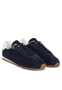 TOMMY HILFIGER - Tommy Hilfiger Sneakersy Th Bella Low Runner Suede FW0FW09189 Granatowy. Kolor: niebieski. Materiał: zamsz, skóra #2
