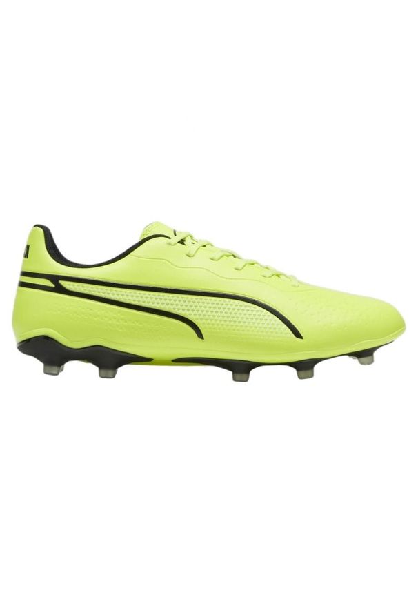 Buty piłkarskie Puma King Match FG/AG M 107570-04 zielone. Kolor: zielony. Materiał: syntetyk, skóra, guma. Sport: piłka nożna