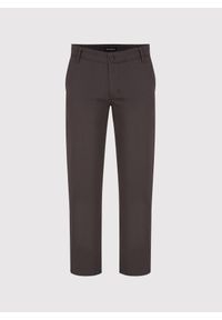 Pako Lorente - PAKO LORENTE - Brązowe spodnie chino z bawełną. Okazja: na co dzień. Kolor: brązowy. Materiał: bawełna. Styl: casual #2