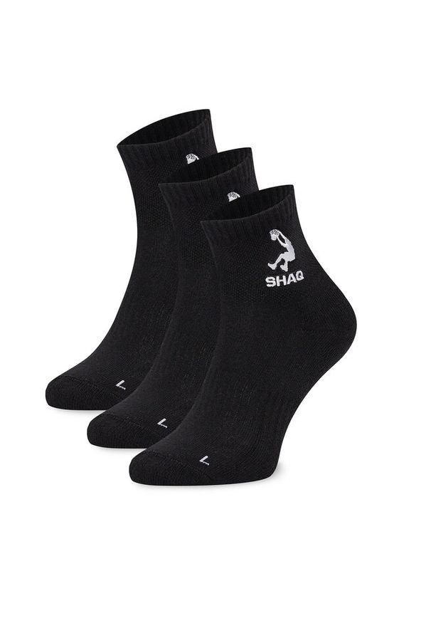 Zestaw 3 par niskich skarpet unisex Shaq. Kolor: czarny