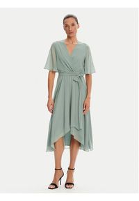 Swing Sukienka koktajlowa 5AI10200 Zielony Regular Fit. Kolor: zielony. Materiał: syntetyk. Styl: wizytowy #5