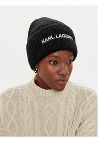 Karl Lagerfeld - KARL LAGERFELD Czapka 246W3411 Czarny. Kolor: czarny. Materiał: wełna #5