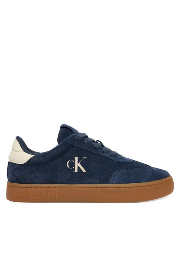 Calvin Klein Jeans Sneakersy Classic Cupsole Mg Su YM0YM01300 Granatowy. Kolor: niebieski. Materiał: skóra