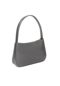 Kazar - Stylowa szara torebka na ramię. Kolor: szary. Wzór: gładki. Sezon: lato. Materiał: skórzane. Styl: elegancki. Rodzaj torebki: na ramię #2