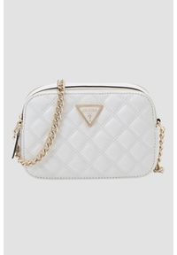 Guess - GUESS Biała damska torebka Giully II. Kolor: biały. Materiał: skórzane. Styl: elegancki, casual