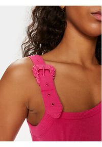 Versace Jeans Couture Sukienka letnia 76HAO947 Różowy Slim Fit. Kolor: różowy. Materiał: bawełna. Sezon: lato #4