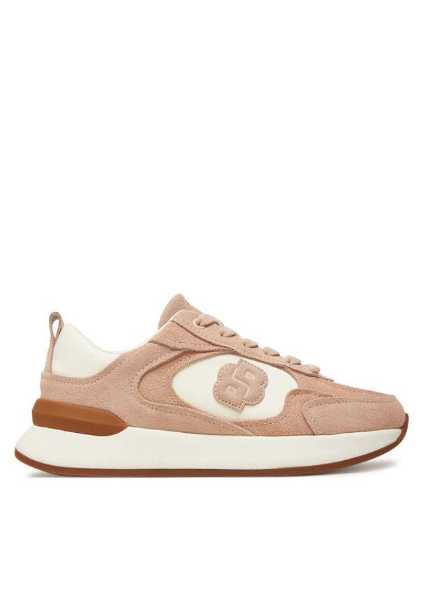 BOSS Sneakersy B Icon 50548288 Fioletowy. Kolor: fioletowy. Materiał: zamsz, skóra