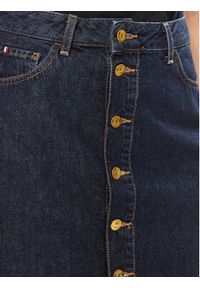 TOMMY HILFIGER - Tommy Hilfiger Spódnica jeansowa WW0WW42220 Granatowy Regular Fit. Kolor: niebieski. Materiał: bawełna