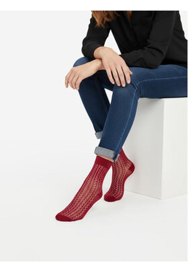 Nine West Skarpety długie CEO_BR_NW_25076_W_AW25 (3 PACK) Kolorowy. Materiał: bawełna. Wzór: kolorowy