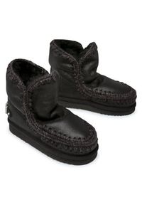 Mou Śniegowce Eskimo 18 With Rhinestones Logo Czarny. Kolor: czarny. Materiał: zamsz, skóra #5