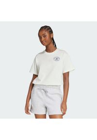 Adidas - Koszulka Farmers Market Graphic. Kolor: biały. Materiał: bawełna. Sport: fitness #1