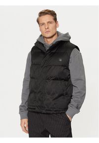Hugo - HUGO Bezrękawnik Baltino2411 50525366 Czarny Slim Fit. Kolor: czarny. Materiał: syntetyk. Długość rękawa: bez rękawów