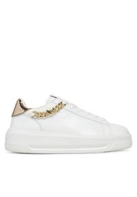 Love Moschino - LOVE MOSCHINO Sneakersy JA15505G0MIAP10A Biały. Kolor: biały. Materiał: skóra