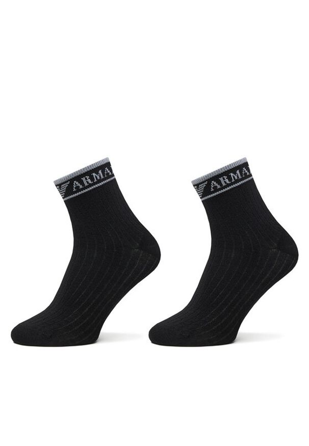 Emporio Armani Skarpety krótkie EW000578 AF20514 MC005 Czarny. Kolor: czarny. Materiał: bawełna