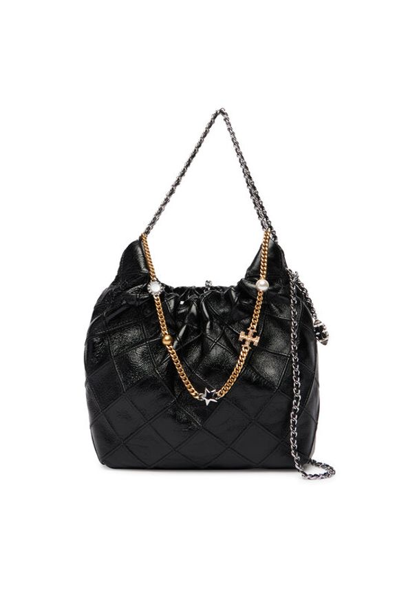 Tory Burch Torebka Fleming 164022 Czarny. Kolor: czarny. Materiał: skórzane