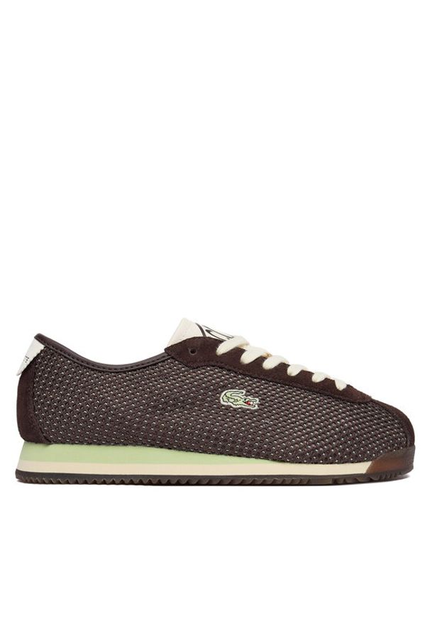 Lacoste Sneakersy Athleisure 51SFA0051 Brązowy. Kolor: brązowy. Materiał: materiał