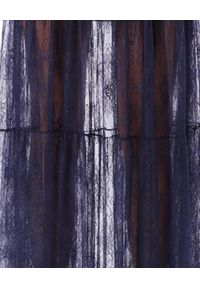 Ermanno Firenze - ERMANNO FIRENZE - Granatowa maxi spódnica z koronki. Kolor: niebieski. Materiał: koronka. Wzór: koronka #3