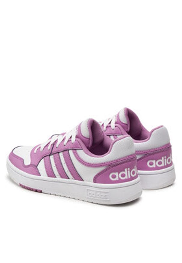 Adidas - adidas Sneakersy Hoops 3.0 IH0174 Fioletowy. Kolor: fioletowy. Materiał: skóra