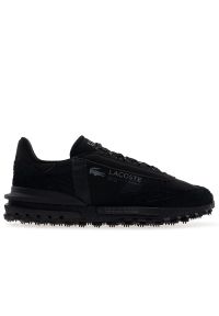 Buty męskie Lacoste Elite Active 750SMA0078-02H - czarne. Zapięcie: sznurówki. Kolor: czarny. Materiał: guma, skóra, zamsz, materiał, syntetyk, nylon. Szerokość cholewki: normalna