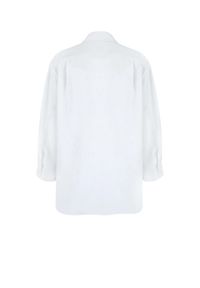DOLLINA - Lniana biała koszula. Kolor: biały. Materiał: len. Styl: klasyczny #3
