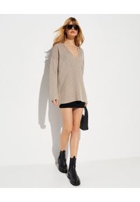GAUGE81 AMSTERDAM - Beżowy sweter Ives. Kolor: beżowy. Materiał: wełna, prążkowany, materiał #3