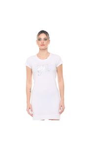 LEONE 1947 APPAREL - Koszulka z bawełna na co dzień na siłownię. Kolor: biały. Materiał: elastan. Długość rękawa: długi rękaw. Sport: fitness #1