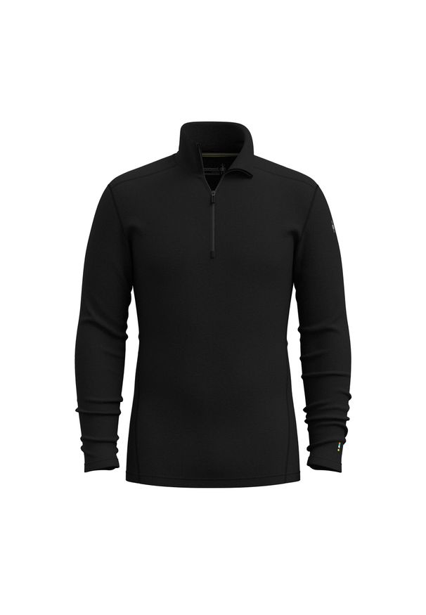 Bluza męska Smartwool Classic Thermal Merino Base Layer 1/4 Zip Boxed. Kolor: czarny. Materiał: wełna. Sport: turystyka piesza