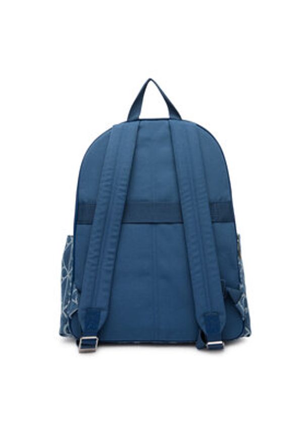 Calvin Klein Plecak Emblem Aop Denim Round Backpack LV04D3429G Niebieski. Kolor: niebieski. Materiał: materiał