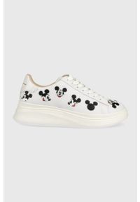 MOA Concept buty skórzane double gallery kolor biały. Zapięcie: sznurówki. Kolor: biały. Materiał: skóra. Obcas: na platformie