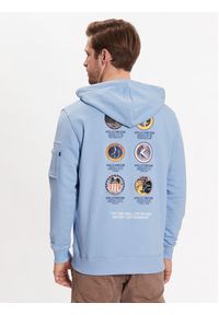 Alpha Industries Bluza Apollo Mission 106338 Niebieski Regular Fit. Kolor: niebieski. Materiał: bawełna #5