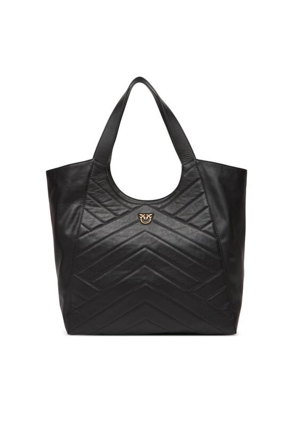 Pinko - PINKO Torebka Tote Bag PE 25 PLTT 104536 A2AO Czarny. Kolor: czarny. Materiał: skórzane