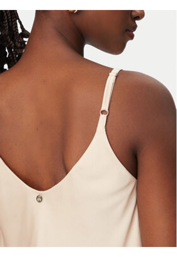 Rinascimento Top CFC0127685003 Beżowy Regular Fit. Kolor: beżowy. Materiał: syntetyk